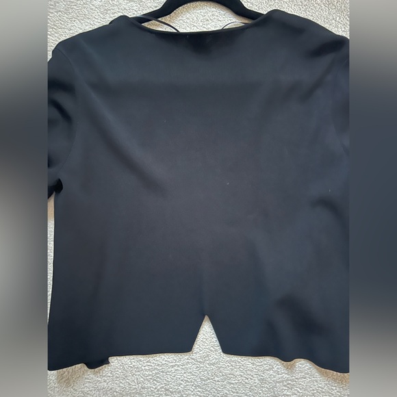 Tristan Gorgeous Black Open Front Cardigan - Picture 7 of 9